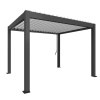 Biohort Pergola 3,5 x 3 tmavo sivá/biela 367,5 x 312 cm