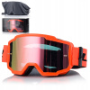 GOGLE LS2 CHARGER CROSS ENDURO MOTOCROSS ORANGE 2 sklá zrkadlový hľadáčik