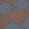 zahrada-XL Protipádové dlaždice 6 ks sivé 50x50x3 cm gumené 93439