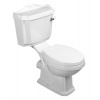 Aqualine ANTIK WC retro kombi zadný odpad + sedadlo, biela AK107-01