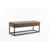 LuxD Dizajnová lavica Halle 108 cm vintage taupe