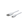 MANHATTAN Pripojovací kábel USB 2.0 A samec / Micro-B samec, 1 m, biely 323987