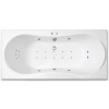 Arttec ARTTEC KRONA FLAT 170 x 80 cm obdĺžniková hydromasážna akrylátová vaňa Biela PAN04387