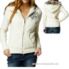 Fox Abrasive Sasquatch hoody mikina, krémová, S