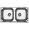 Sinks OKIO 780 DUO V 0,5 mm leštený RDOKL78043525V
