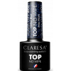 Claresa Gél lak Top No Wipe Glitter Blue 5 g