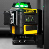 Pozičný laser KAIWEETS KT360A 3 x 360 Green Line s USB C dobíjateľnou batériou s dosahom 196ft IP54 vodotesný, najlepší pre meranie vonku