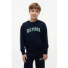 Tommy Hilfiger detská bavlnená mikina KB0KB10404.128.176.PPY2 tmavomodrá 140