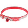 Obojok mačka SHINY nylon červený 10mm/30cm Zolux