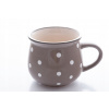 Dakls Keramický hrnček s bodkami sivý 230 ml