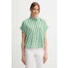 Košeľa s prímesou ľanu United Colors of Benetton 58I5DQ08M zelená L