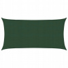 Slnečná plachta, 160 g/m2, tmavozelená, 3x6 m, HDPE