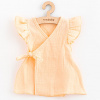 Letné dojčenské mušelínové šaty New Baby Leny peach - 86 (12-18m)