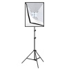 Štúdiová sada Puluz softbox 50x70cm, statív, LED žiarovka 4 ks PU5071EU