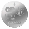 GP Ultra lítiové gombíkové batérie CR2032, 4 ks