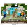 Minecraft 8 cm figúrka dvojbalenia STEVE a OBRNENÝ KÔŇ, Mattel HDV39 (mHDV39)