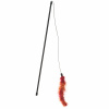 Flamingo Cat Dangler Boaz - udica na mačku s boa perím - Červená
