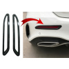 KITT Rear Bumper Reflectors Frame Trim Cover Stickers Decal suitable for Mercedes A-Class V177 Sedan AMG Line (2018-Up) Carbon