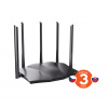 Tenda TX12 Pro AX3000 WiFi6 Router, 1x GWAN, 3x GLAN, IPv6, 5x 6dBi, WPA3, Mesh, CZ app PR1-75011973