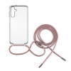 FIXED Pure Neck s růžovou šňůrkou na krk pro Samsung Galaxy A14/A14 5G FIXPUN-1072-PI