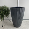 FORMplastic Kvetináč MIKA SLIM 30 antracit 29cm