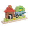 Drevené magnetické puzzle záhrada Garden Magnetic Puzzle 3D Tender Leaf Toys s maľovanými obrázkami od 18 mes
