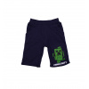 MINECRAFT chlapecké kraťasy CREEPER TMAVĚ MODRÉ Velikost: 134