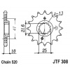 JT Reťazové koliečko JT JTF 308-15RB 15T, 520 pogumované