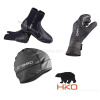 Topánky RAFTER + rukavice GRIP + čiapka LARS HIKO (Set pre ľadové medvede - otužilcov)
