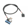 AKASA interní USB kabel USB 3.1 Gen2 konektor na USB 3.1 Gen1 19-pin / AK-CBUB38-40BK / 40cm, AK-CBUB38-40BK