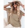 Fashionweek Blúzka ľahká a vzdušná v tvare kimona BOHO NB-SIMONE Farba: latte, Veľkosť: Universal