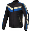 bunda T-DYNO WATER RESISTANT, ALPINESTARS (černá/modrá/béžová, vel. 4XL)