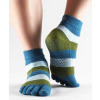 ANKLE nízke ABS prstové ponožky ToeSox modrá / zelená S