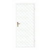 ČALÚNENIE DVERÍ 80/90 VZOR KARO VEĽKÉ - BIELE