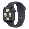 Apple Watch SE (2024) GPS 44mm Midnight Aluminium Case with Midnight Sport Band - S/M mxej3qc-a