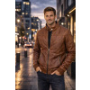 Max Original Leather Pánska kožená bunda-bomber 167 cognac (3XL 58-60) - Cognac - 3XL