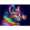 NORIMPEX NO-1007601 5D Diamantová mozaika Glow Cat