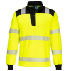 PORTWEST HI-VIS PW326 / Reflexná mikina, 1/4 zips - HV žltá/čierna XL