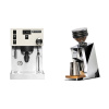 Rancilio Silvia PRO X, white + Eureka Mignon Zero 65 Speedy, CR chrome