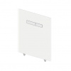 Tlačidlo Tece Lux Control, biela/lesklý chróm 9650001
