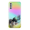 Gumený kryt Laser Marble na Galaxy A35 5G - Čierna