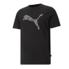 Pánské tričko Puma Cat Basic Tee - Velikost S – klasické sportovní tričko Puma v černém provedení s ikonickým Puma Cat logem v moderním grafickém provedení.