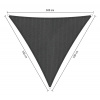 Shadow Comfort Slnečný Trojuholník SHADOW 5,0 x 5,0 x 5,0 m - 250g Farba: Cool šedá