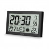 Hama Martinique, digitálne nástenné hodiny, riadené rádiovým signálom, teplomer, čierne 222217