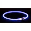 Flash light ring USB, blikací obojok, modrá (RP 2,10 Kč) S-M: 40 cm/ ø 8 mm