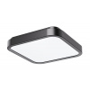 Rabalux Čierne stropné LED svietidlo Samira hranaté 420x420mm 48W IP44 71256