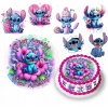 DIGITÁLNA TLAČ Opłatek na tort STICH STICZ STITCH POSTAVY + TEXT ZADARMO 1