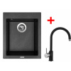 Sinks CUBE 410 Metalblack + Vitalia GR G8774