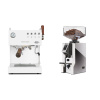 Ascaso Steel DUO PID PLUS, White&Wood + Eureka Mignon Specialita Compatto, CR chrome
