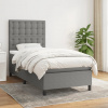 Box spring postel s matrací tmavě šedá 80 x 200 cm textil Šedá 3142050